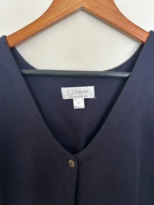 CJ Banks 2X fall sweater vest thumbnail 3