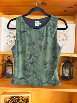 Princess Polly Olive Green Matching Set Skirt Crop Top Y2K Festival Size 8 thumbnail 3