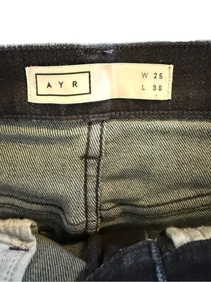 AYR The Riser Jeans 25x30 Medium Wash High Rise Skinny Denim thumbnail 6