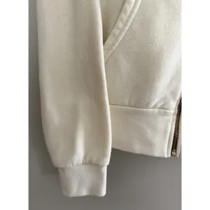 Aviator Nation‎ 5 Stripe Zip Hoodie Vintage White/White Neon Size XS thumbnail 8