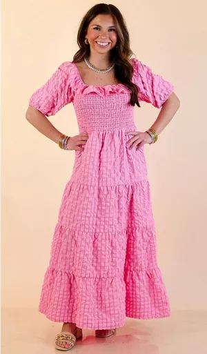 Pink Ruffle Dress Size XS thumbnail 1