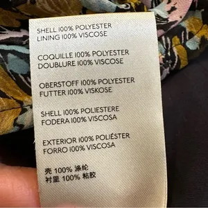 Free People Mabel Printed Blouse in Black Combo Size Small‎ Floral thumbnail 13