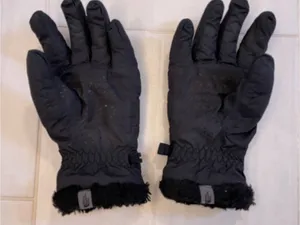 The North Face Black Faux-Fur Cuff Gloves thumbnail 1