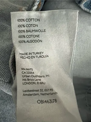 We the Free button fly raw hem jeans size 25 100% cotton thumbnail 5