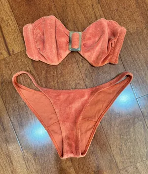 Lisa Marie Fernandez terry cloth bikini set - size 3 (medium) thumbnail 1