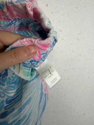 Lilly Pulitzer 100% Linen Floral Print Wide Leg Pants thumbnail 6