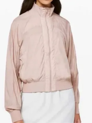 Lululemon Serve It Jacket in a light blush pink size 8 thumbnail 1