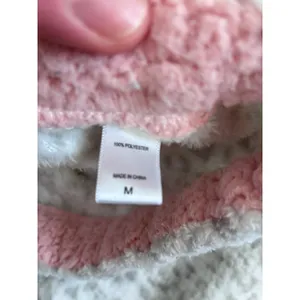 Muk Luks Leopard Print Fleece Pajama Pants Grey White Fuzzy Lounge Womens Medium thumbnail 4