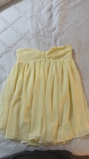 Sammie yellow Satin Mini Dress thumbnail 2