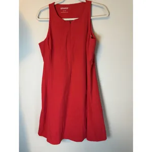 Spanx Booty Boost V-neck Dress Red Sz XL NEW $138 thumbnail 3
