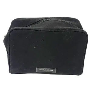 Dolce & Gabbana Beauty Black Canvas Full Zip Beauty‎ Pouch thumbnail 1