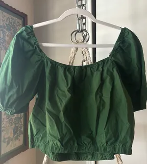 H&M Green Blouse thumbnail 1