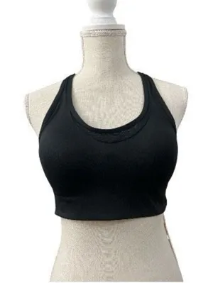 Victoria's Secret Pink Sport Bra M Ultimate Lightly Lined Black Back Closure thumbnail 1