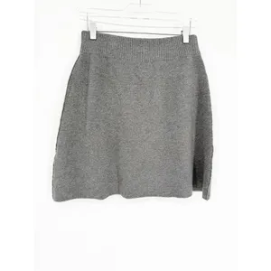 Anthropologie Maeve Knit A-Line Pull On‎ Mini Skirt Women's M Gray Quiet Luxury thumbnail 3