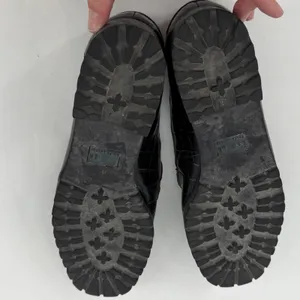 Ralph Lauren‎ Veronique Black Croc Embossed Leather Loafers RL Logo Size 9B thumbnail 8