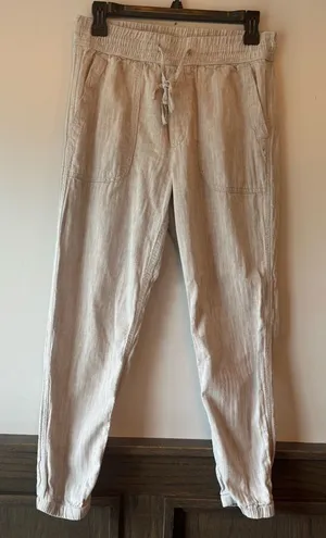 GAP Women's Light Gray 100% cotton  Drawstring Joggers S thumbnail 1