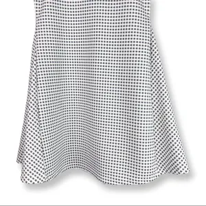Sugar Lips Sleeveless Skater Mini Dress Textured Check Print Blue White Spring Summer Small thumbnail 3