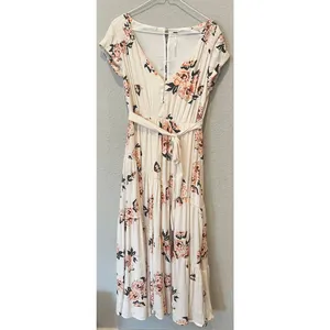 FREE PEOPLE All I Got Printed Floral Maxi Dress Size 4 thumbnail 13