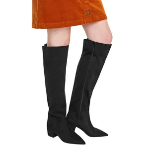 NWT On 34th Womens Gabriellaa Over the Knee Dress Boot Black Microsuede 7.5M thumbnail 2