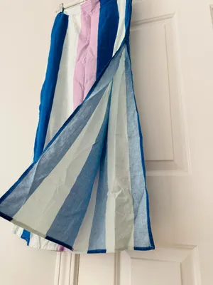 Anthropologie Celandine Linen Blend Breezy High-Slit Maxi Skirt, Size M/L thumbnail 9