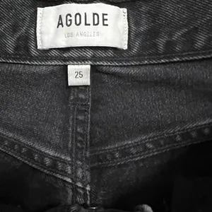 AGOLDE Fen High Rise Relaxed Taper Jeans Shambles Black Size 25 thumbnail 6