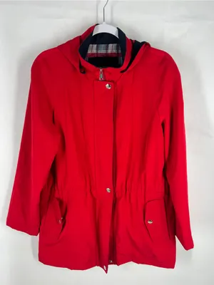 Nautica‎ Red Hooded Water-Resistant Trench Jacket thumbnail 2