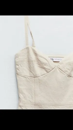 ZARA Dress Denim White thumbnail 2