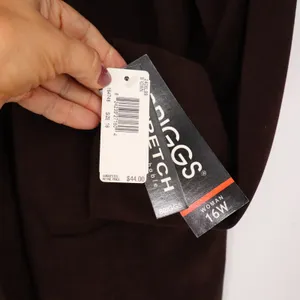 Briggs New York Blazer Womens 16W Stretch Brown Single Button Professional New thumbnail 4