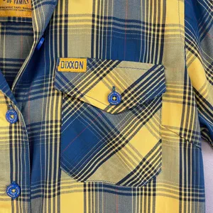 Dixxon Women Lincoln Ave Bamboo Shirt Size S Plaid‎ Punk Grunge Moto Bamboo thumbnail 4
