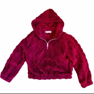 No Boundaries Women’s Wine Color Embossed Fleece Hoodie & Joggers Set size XS thumbnail 4