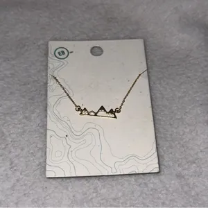 Mountain Necklace NWT Gold thumbnail 2