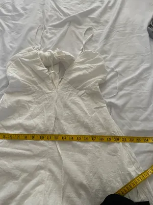 Lulus Soaking Up the Summertime White Tie-Back Skort Romper thumbnail 13