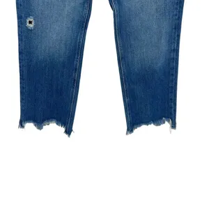 Free People Maggie Straight Jeans‎ Sequoia Blue Denim Size 28 thumbnail 8