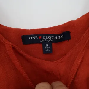 One Clothing Los Angeles Burnt Orange Ruffle Tassel Tie Camisole Top thumbnail 2