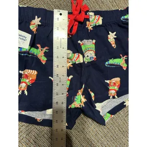 Old Navy "Dogs" SLEEP SHORTS Womens Medium NEW Xmas Holiday Navy Blue Flannel Cotton NEW thumbnail 6