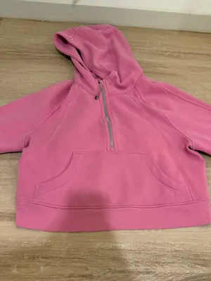 Lululemon Half-Zip Scuba- Pink Blossom Medium/Large thumbnail 6