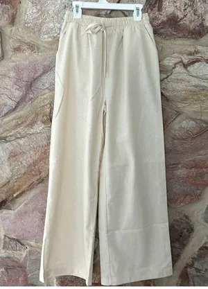 Commense Utility Linen Two Piece Wide Leg Pants Set size xs thumbnail 6