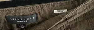 Sanctuary Clothing Olive Green Linen Cargo Pants - Size 30 thumbnail 3