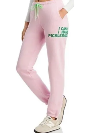 NWT The Rally Club Unisex Royal Pickleball Pink Sweatpants thumbnail 1