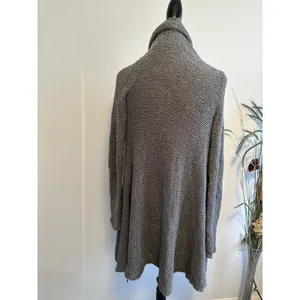 Alice‎ + Olivia Women's Wool Blend Open Front Cardigan Sz Medium Knit Brown thumbnail 3