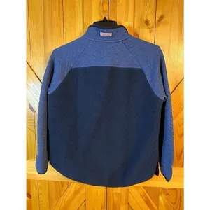 Vineyard Vines Medium Dark Blue Pullover Sherpa Sweater Pockets Size XSmall (892 thumbnail 5