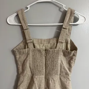 Abercrombie & Fitch Beige Mini Dress with Square Neckline Size XS thumbnail 9