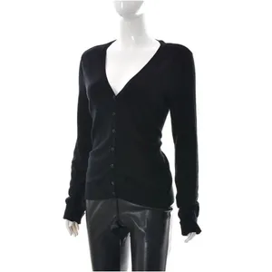 ✨Divided by H&M Womens Button Down V-Neck Cardigan Black✨ thumbnail 3