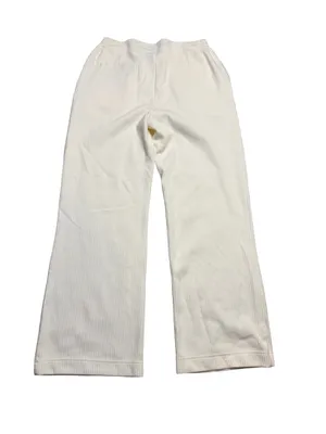 🤍 Varley Aberdeen Straight Leg Pant Cord Sweat Cream Medium 🤍 thumbnail 8