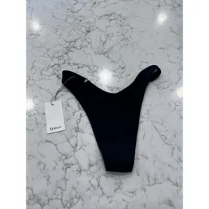 NWT Quince Black Italian High-Leg Ring Bikini Bottom Size XS thumbnail 4
