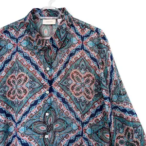 Chico’s Mosaic Print Resort Button Front Blouse thumbnail 4