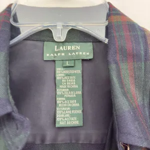 Lauren Ralph Lauren Women Worsted Wool Plaid Button Down Tartan‎ Large thumbnail 9