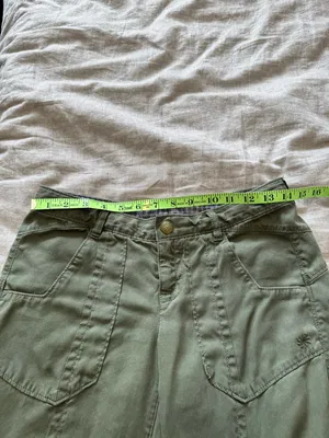 Athleta Low-Waisted Green Adjustable Lightweight Pants thumbnail 14