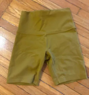 Lululemon Wunder Train High-Rise Biker Short 6" - Gold Spice - Size 2 thumbnail 1