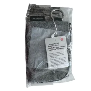 Clippable Card Pouch Glitter  Dark Silver/Graphite Grey/Silver thumbnail 6